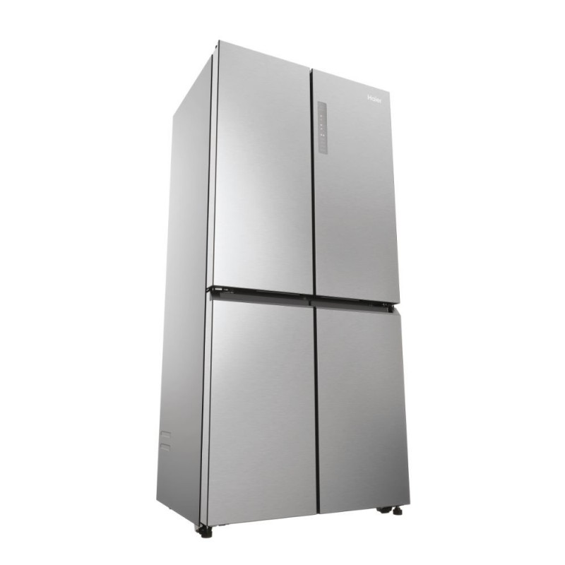 Haier Cube 83 Serie 3 HCR3818ENMM side-by-side refrigerator Freestanding 467 L E Platinum, Stainless steel