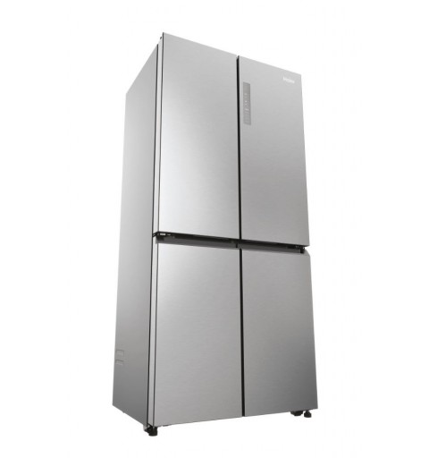 Haier Cube 83 Serie 3 HCR3818ENMM side-by-side refrigerator Freestanding 467 L E Platinum, Stainless steel