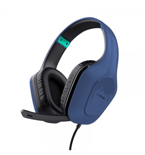 Trust GXT 415B Zirox Casque Avec fil Arceau Jouer Bleu