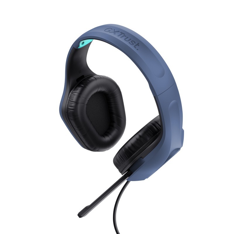 Trust GXT 415B Zirox Casque Avec fil Arceau Jouer Bleu