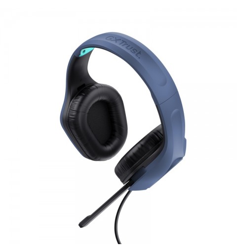 Trust GXT 415B Zirox Casque Avec fil Arceau Jouer Bleu