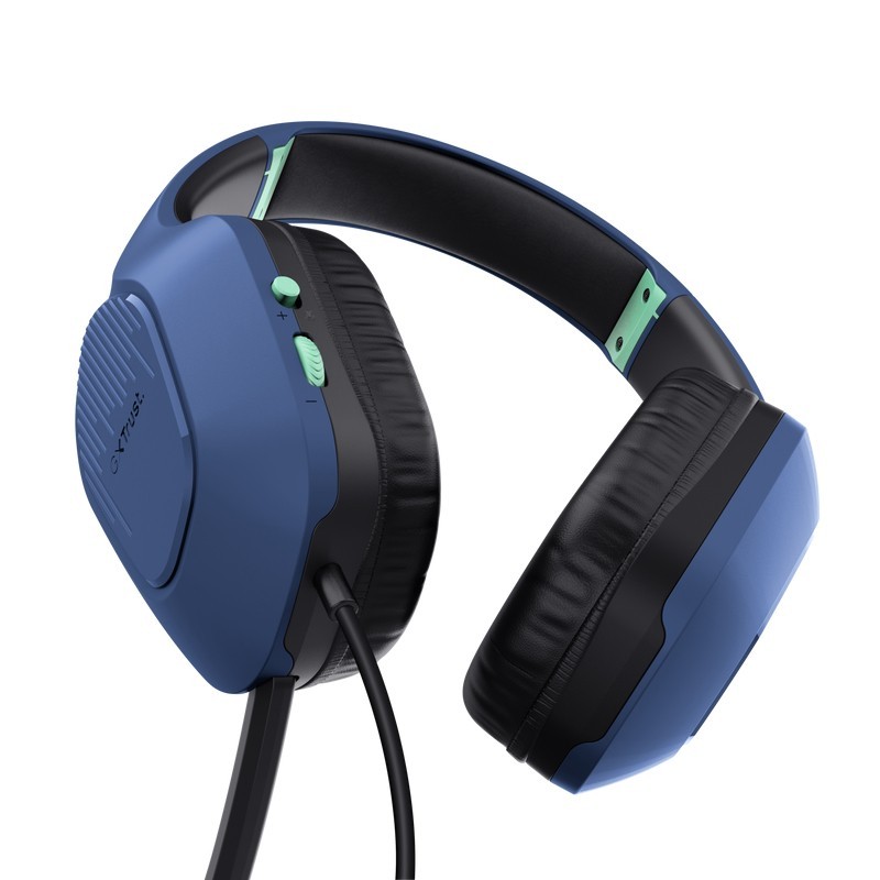 Trust GXT 415B Zirox Casque Avec fil Arceau Jouer Bleu