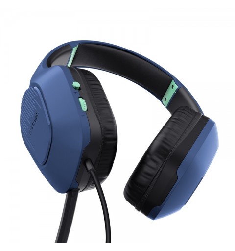 Trust GXT 415B Zirox Auriculares Alámbrico Diadema Juego Azul