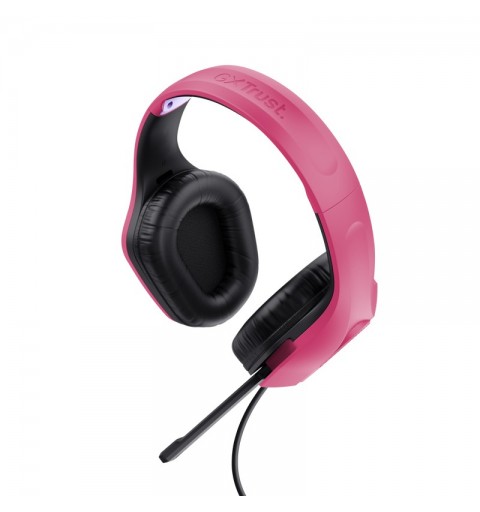 Trust GXT 415P Zirox Headset Wired Head-band Gaming Pink