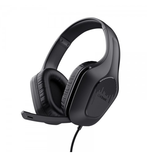 Trust GXT 415 Zirox Casque Avec fil Arceau Jouer Noir