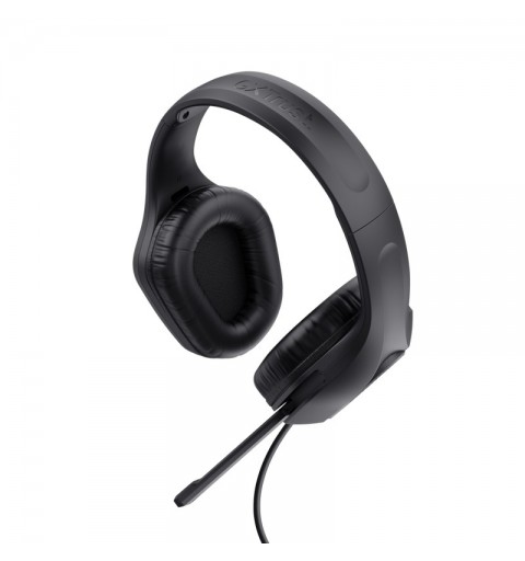 Trust GXT 415 Zirox Casque Avec fil Arceau Jouer Noir