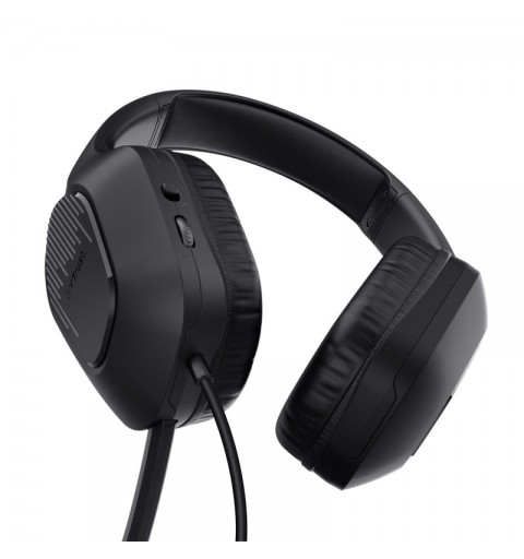 Trust GXT 415 Zirox Casque Avec fil Arceau Jouer Noir