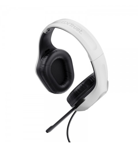 Trust GXT 415W Zirox Casque Avec fil Arceau Jouer Blanc