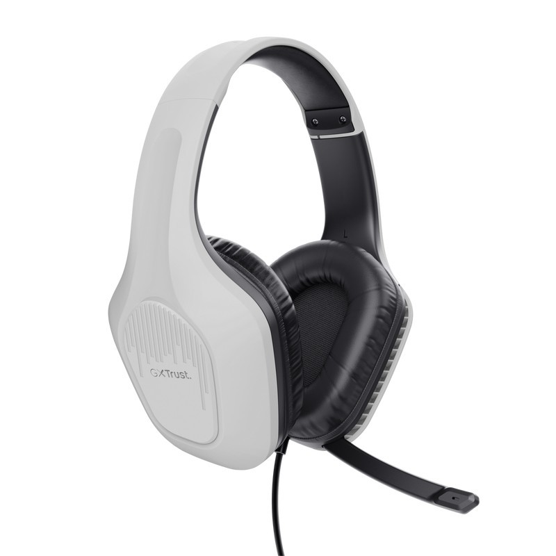 Trust GXT 415W Zirox Casque Avec fil Arceau Jouer Blanc