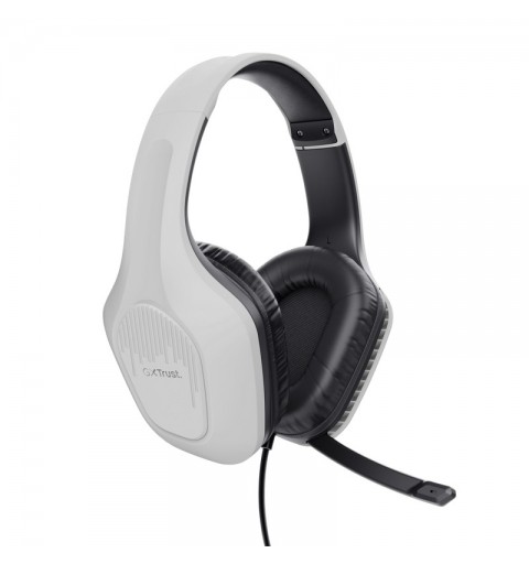 Trust GXT 415W Zirox Casque Avec fil Arceau Jouer Blanc