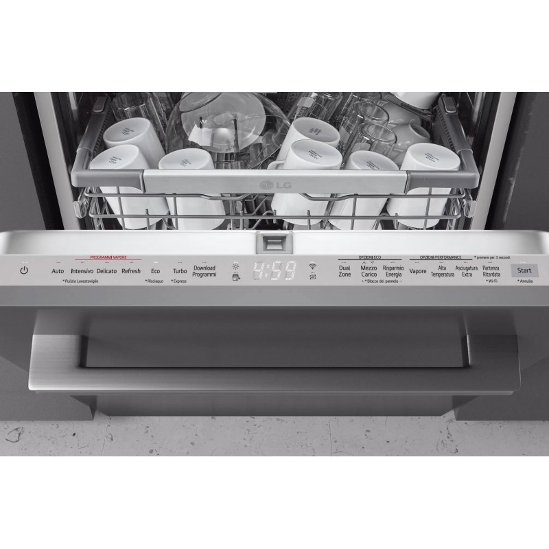 LG DB475TXS.AASQEIS dishwasher Fully built-in 14 place settings A