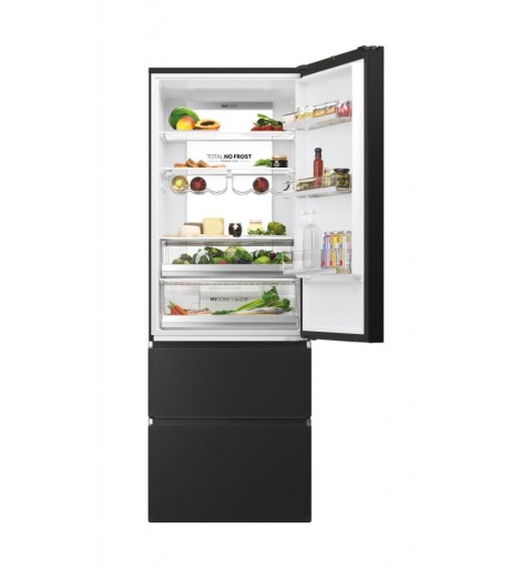 Haier 3D 70 Serie 7 HTW7720ENPT fridge-freezer Freestanding 483 L E Black