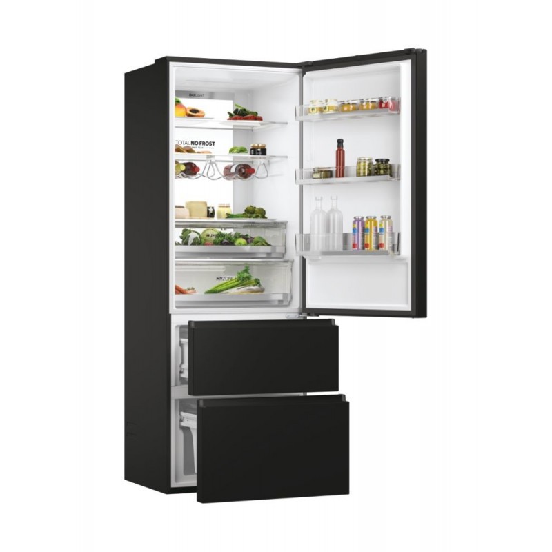 Haier 3D 70 Serie 7 HTW7720ENPT réfrigérateur-congélateur Pose libre 483 L E Noir