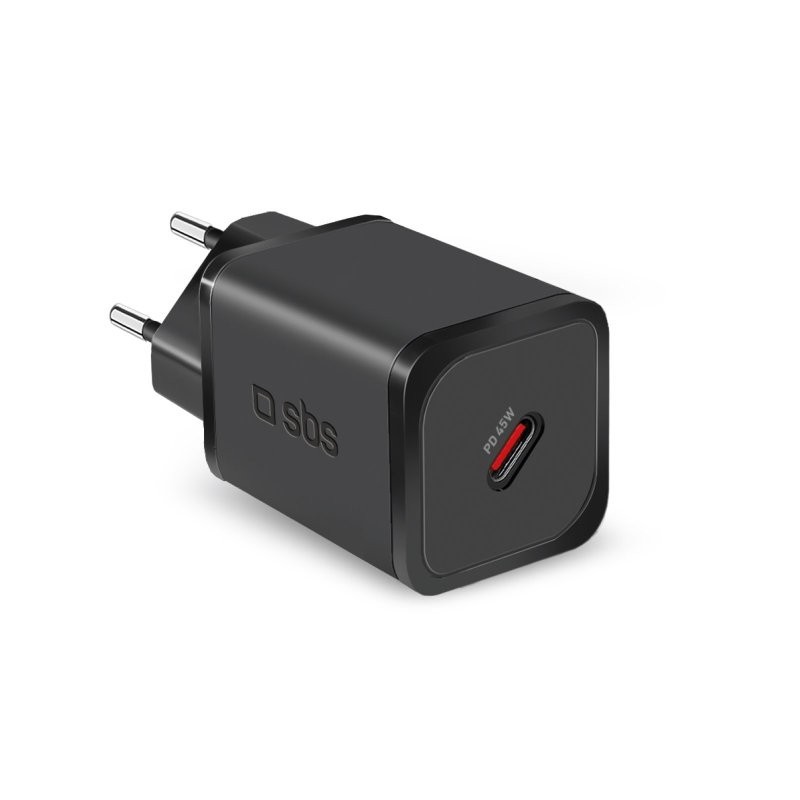 SBS TETRGAN1C45W chargeur d'appareils mobiles Écouteurs, Ordinateur portable, Smartphone, Smartwatch, Tablette Noir Secteur