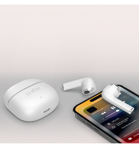 SBS One Color Auriculares True Wireless Stereo (TWS) Dentro de oído Llamadas Música Bluetooth Blanco