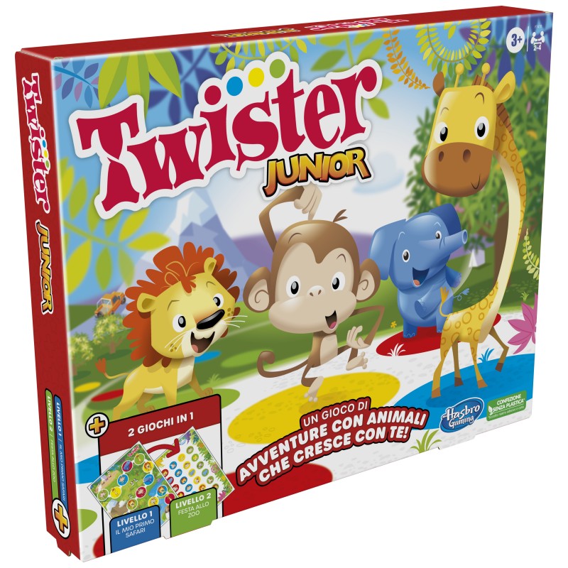 Hasbro Gaming Twister Junior Brettspiel Reisen Abenteuer