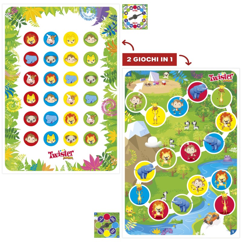 Hasbro Gaming Twister Junior Brettspiel Reisen Abenteuer