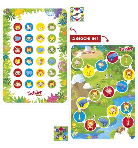 Hasbro Gaming Twister Junior Brettspiel Reisen Abenteuer