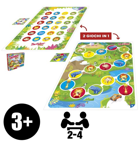 Hasbro Gaming Twister Junior Brettspiel Reisen Abenteuer