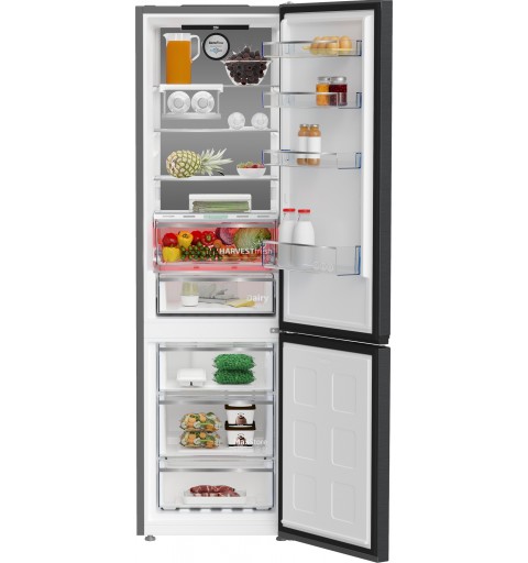 Beko B5RCNE406LXBRW fridge-freezer Freestanding 355 L C Black, Stainless steel