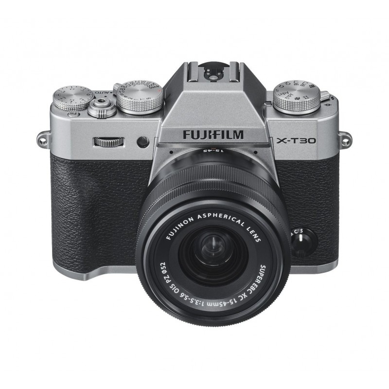 Fujifilm X -T30 II + 15-45mm Boîtier MILC 26,1 MP X-Trans CMOS 4 9600 x 2160 pixels Argent, Noir