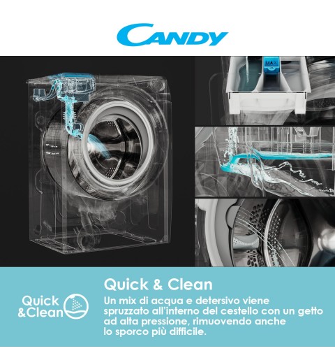 Candy Smart Inverter CSS4127TWME 1-11 machine à laver Charge avant 7 kg 1200 tr min A Blanc