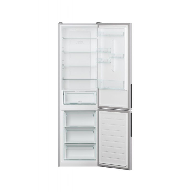 Candy Fresco CCE4T620ES fridge-freezer Freestanding 377 L E Silver