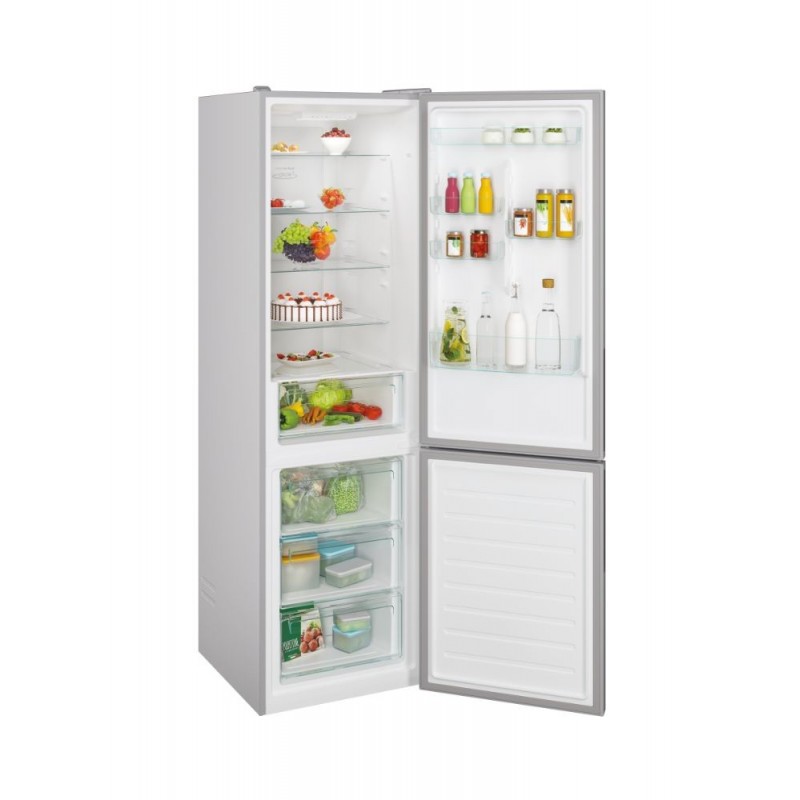 Candy Fresco CCE4T620ES fridge-freezer Freestanding 377 L E Silver