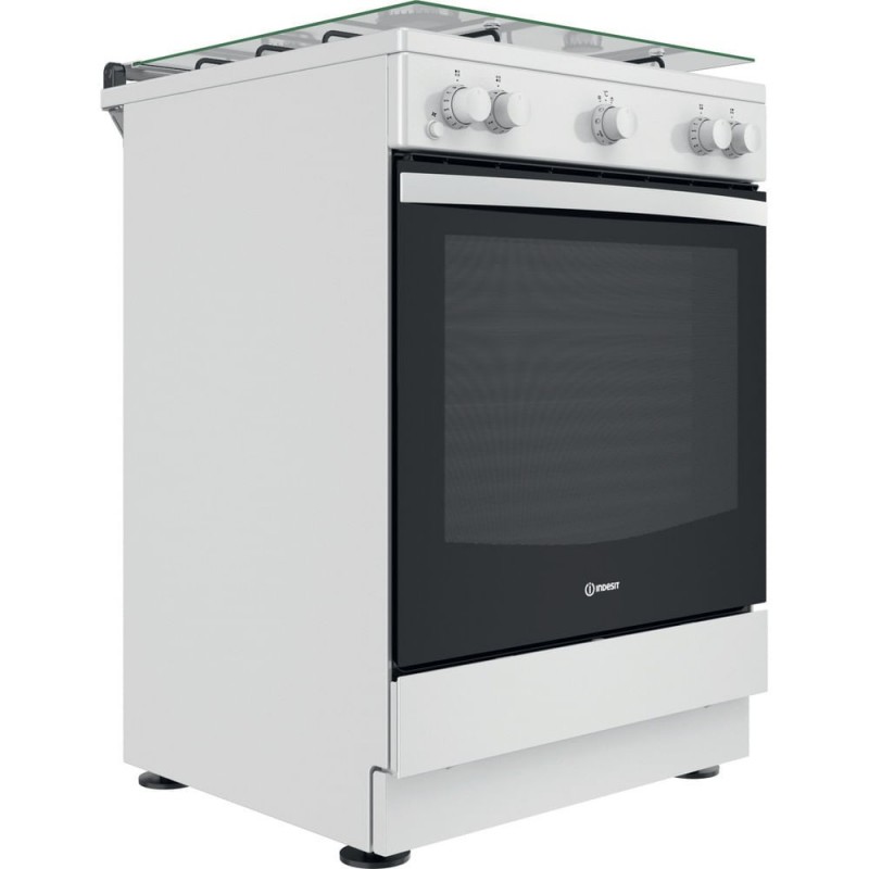 Indesit IS67G1KMW E Cuisinière Gaz Blanc A+