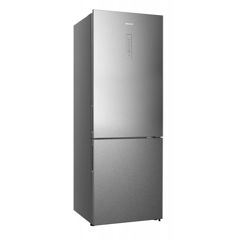 Hisense RB645N4BIE réfrigérateur-congélateur Pose libre 495 L E Acier inoxydable