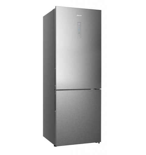 Hisense RB645N4BIE réfrigérateur-congélateur Pose libre 495 L E Acier inoxydable