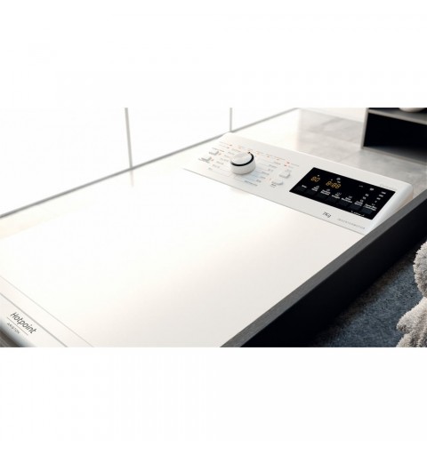 Hotpoint WMTG 723B IT machine à laver Charge par dessus 7 kg 1200 tr min D Blanc