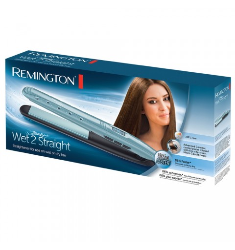 Remington S7300 hair styling tool Straightening iron Warm Black, Blue