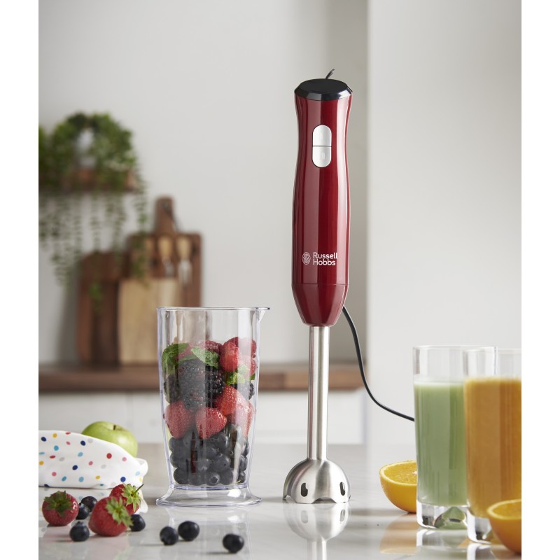 Russell Hobbs Desire 0,7 L Batidora de inmersión 500 W Rojo, Acero inoxidable