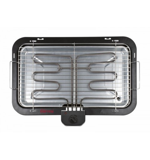 Girmi BQ21 Barbacoa Mesa Eléctrico Negro, Acero inoxidable 2200 W