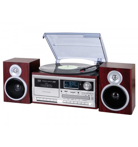 Trevi TT 1072 DAB Direct drive audio turntable Wood Semi Automatic