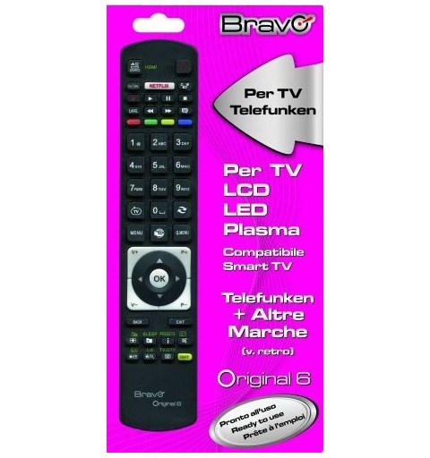 Bravo Original 6 remote control IR Wireless TV Press buttons