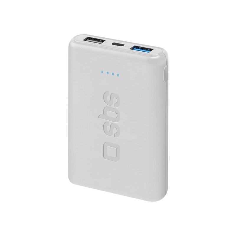 SBS TEBB5000POCW Powerbank Lithium Polymer (LiPo) 5000 mAh Weiß