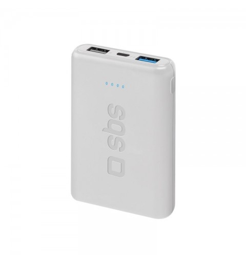 SBS TEBB5000POCW Powerbank Lithium Polymer (LiPo) 5000 mAh Weiß