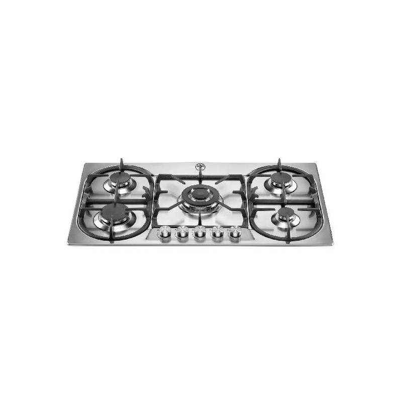 Bertazzoni La Germania P7101D9X 19 hobs Acero inoxidable Integrado 75 cm Encimera de gas 5 zona(s)