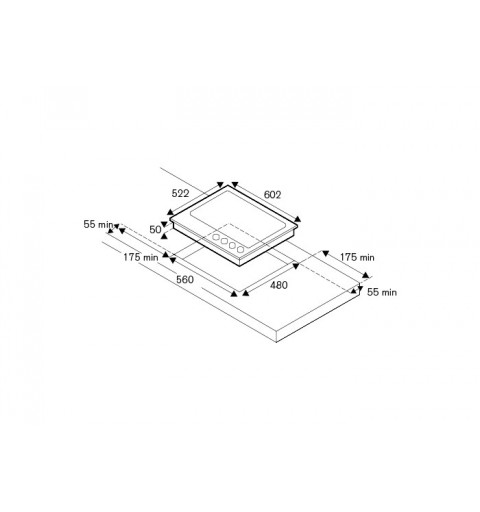 Bertazzoni La Germania P6801D9X 19 hob Stainless steel Built-in 60 cm Gas 4 zone(s)