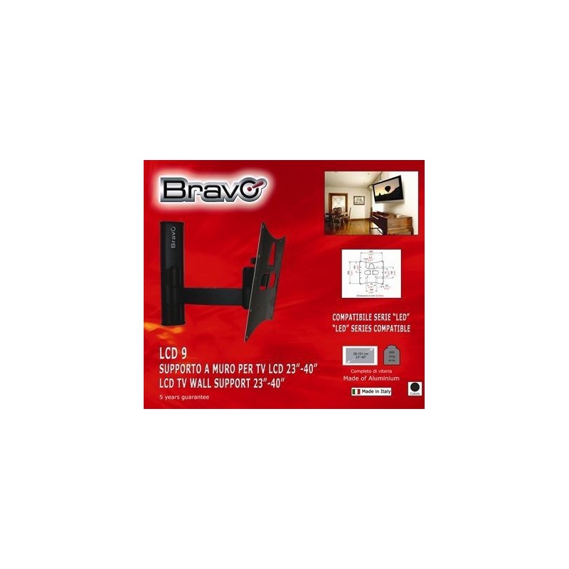 Bravo LCD 9 101,6 cm (40") Negro