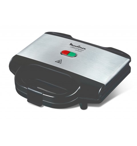 Moulinex SM156 sandwich maker 700 W Black, Stainless steel