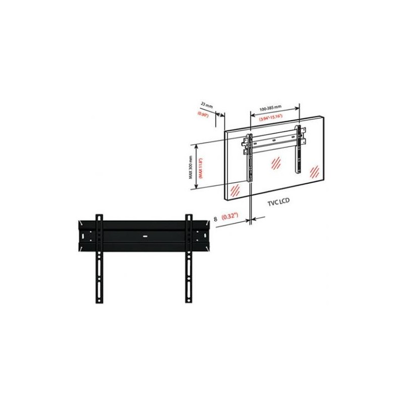 Bravo WALL 1 101,6 cm (40") Schwarz