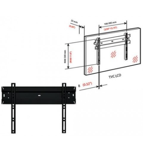 Bravo WALL 1 101,6 cm (40") Noir