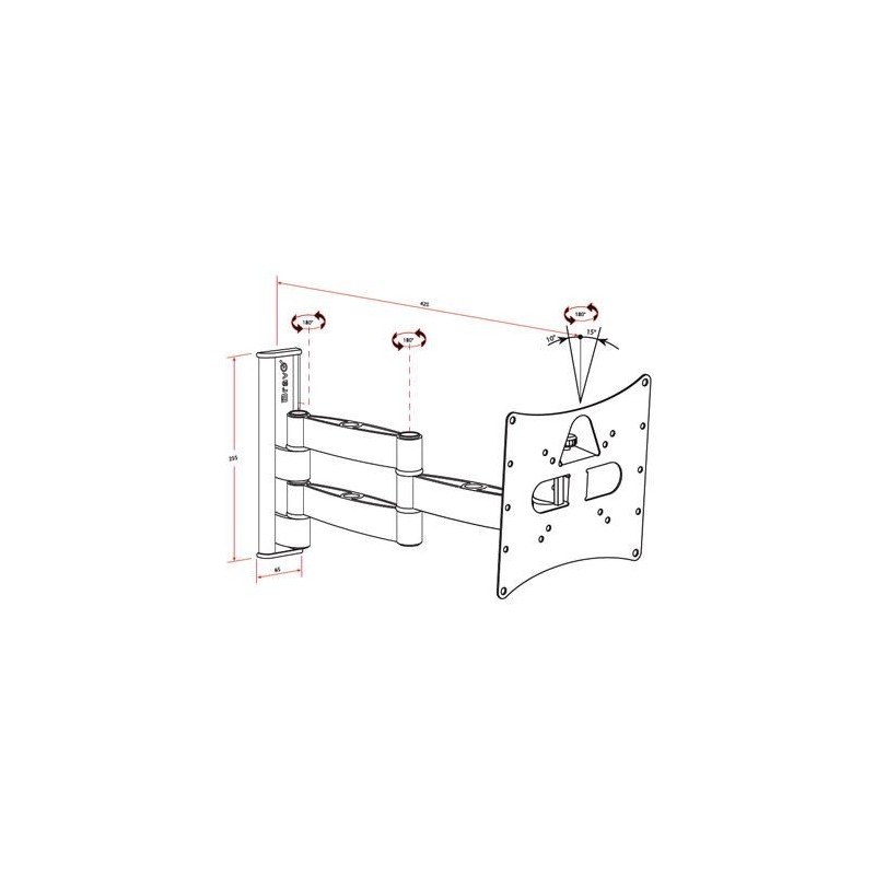 Bravo LCD 10 101,6 cm (40") Schwarz