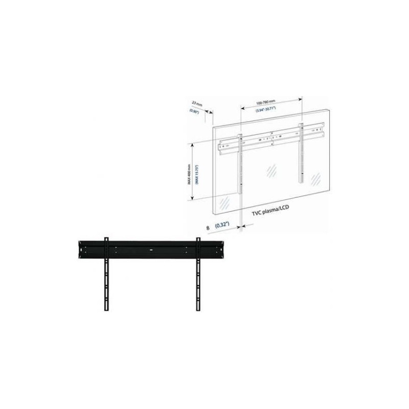 Bravo WALL 2 152,4 cm (60") Noir