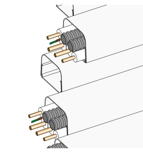 Vecamco 9815-001-08 accessoire de climatiseur Goulotte décorative pour climatiseur