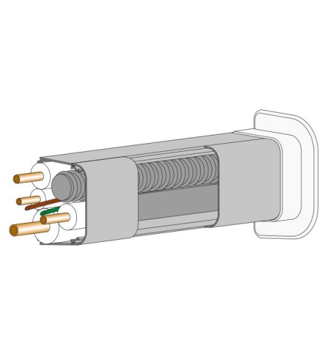 Vecamco 9805-111-08 accessoire de climatiseur Goulotte décorative pour climatiseur