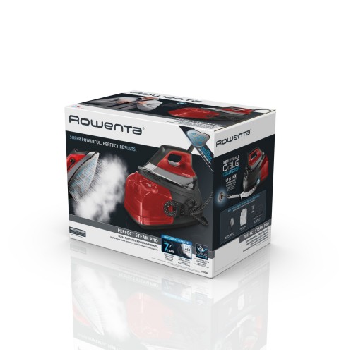 Rowenta DG8644F0 Centrale vapeur 2400 W 1,1 L Semelle Laser HD Microsteam 400 Noir, Rouge